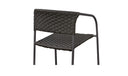 Zola Outdoor Dining Chair Dark Brown-Set Of Two