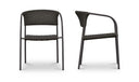 Zola Outdoor Dining Chair Dark Brown-Set Of Two