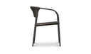 Zola Outdoor Dining Chair Dark Brown-Set Of Two