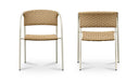 Zola Outdoor Dining Chair Natural-Set Of Two