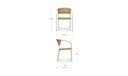 Zola Outdoor Dining Chair Natural-Set Of Two
