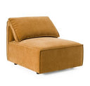 Gene - Modern Ochre Fabric Modular Ottoman