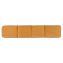 Gene - Modern Ochre Fabric Modular Sectional Sofa