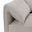 Gene - Modern Light Grey Fabric Modular Corner Sectional Seat