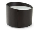 Geneva - Modern Walnut Round Nightstand