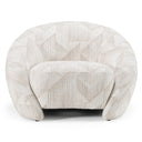 Gentle - Modern Beige Pattern Fabric Accent Chair