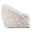Gentle - Modern Beige Pattern Fabric Accent Chair