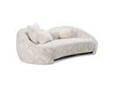 Gentle - Modern Beige Pattern Fabric Sofa