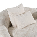 Gentle - Modern Beige Pattern Fabric Sofa