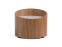 Geneva - Modern Walnut Round Nightstand