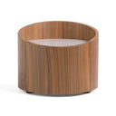 Geneva - Modern Walnut Round Nightstand
