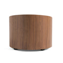 Geneva - Modern Walnut Round Nightstand