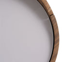 Geneva - Modern Walnut Round Nightstand