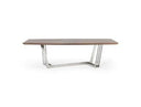 Gilroy - Modern Walnut & Stainless Steel Dining Table