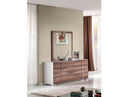 Giovanna Italian Mid-Century Cherry Mirror