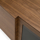 Glencoe - Modern Walnut & Grey Glass Buffet