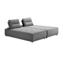 Glendale - Modern Blue Fabric Modular Sectional Sofa