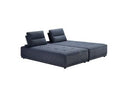 Andrea - Modern Grey Leather Sectional Sofa