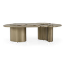 Glimpse - Modern Antique Brass Nesting Coffee Table Set