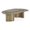 Glimpse - Modern Antique Brass Nesting Coffee Table Set
