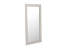 Glinda - Modern Pearl White Floor Mirror