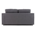 Gloria - Modern Grey Fabric Loveseat