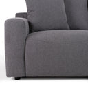 Gloria - Modern Grey Fabric Loveseat
