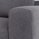 Gloria - Modern Grey Fabric Loveseat