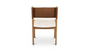 Carol Dining Chair Tan Leather Set of Two