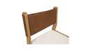 Carol Dining Chair Tan Leather Set of Two