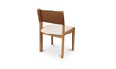 Carol Dining Chair Tan Leather Set of Two