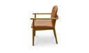 Norrie Dining Chair Brown Leather
