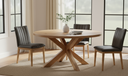 Demi Dining Chair Brown Leather-Set of Two