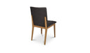 Demi Dining Chair Brown Leather-Set of Two