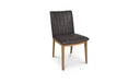 Demi Dining Chair Brown Leather-Set of Two