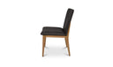 Demi Dining Chair Brown Leather-Set of Two