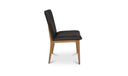 Demi Dining Chair Brown Leather-Set of Two