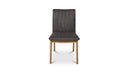 Demi Dining Chair Brown Leather-Set of Two