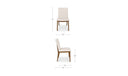 Demi Dining Chair Cream-Set of Two