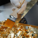 Peacock's Crown I - With Hand-Applied Gold Leaf & Glitter by Oliver Gal, view 4