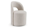 Gordon - Modern Cream Fabric Swivel Dining Chair
