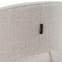 Gordon - Modern Cream Fabric Swivel Dining Chair