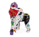 Large Graffiti Leopard - White + Multi-Color Sculpture