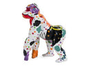 Graffiti Gorilla - White + Multi-Color Sculpture
