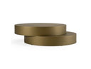 Grayson - Glam Brushed Bronze Metallic Coffee Table