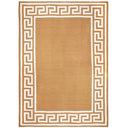 Greek Key Border Flatweave Rug