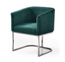 Yukon - Modern Off White Fabric & Brushed Brass Counter Chair