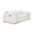 Gregory - Modern Off-White Leather Recliner Chair