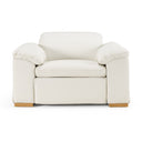 Gregory - Modern Off-White Leather Recliner Chair