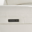 Gregory - Modern Off-White Leather Recliner Chair